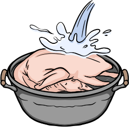 Step 1: Clean the duck well.