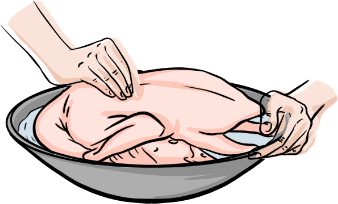 Step 3: Massage the duck to marinate, then leave it to rest for 3 hours.
